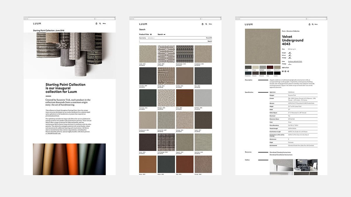 Luum 紡織品品牌形象設(shè)計(jì) 網(wǎng)站設(shè)計(jì)