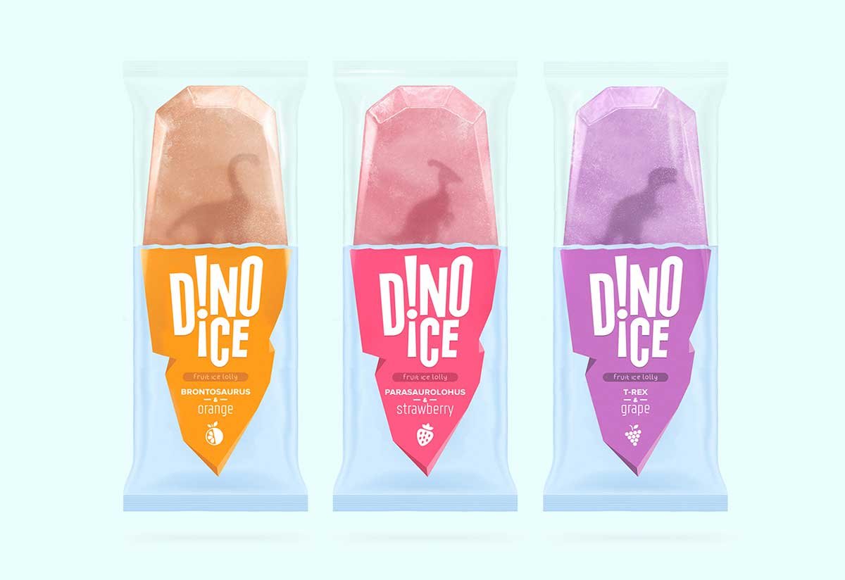 Dino Ice水果冰棍形象設(shè)計(jì)賞析