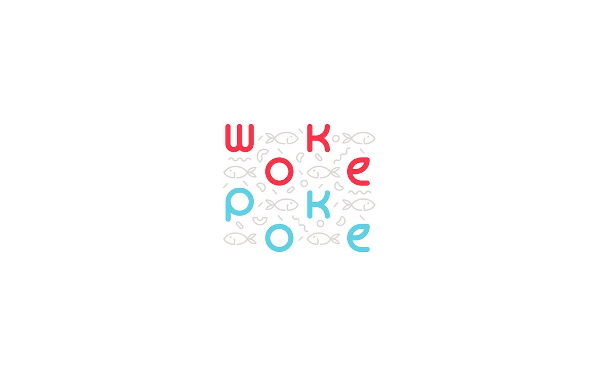 深圳VI設(shè)計  深圳VI策劃  Woke Poke餐飲VI設(shè)計形象  標志設(shè)計